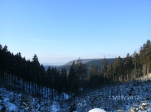 Kreuzberg - Loipe / Blick Iberger Korallenriff